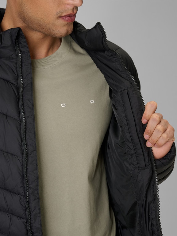 Męska kurtka puchowa pikowana 4F 4FRSS26TDJAM0954 - czarna