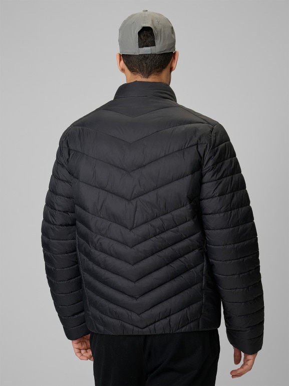 Męska kurtka puchowa pikowana 4F 4FRSS26TDJAM0954 - czarna