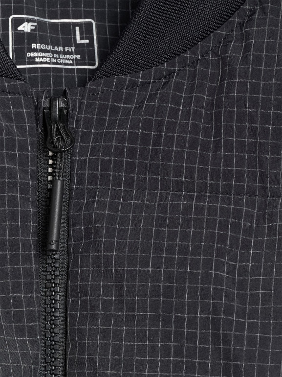 Męska kurtka puchowa pikowana 4F 4FWAW25TDJAM0709 - czarna