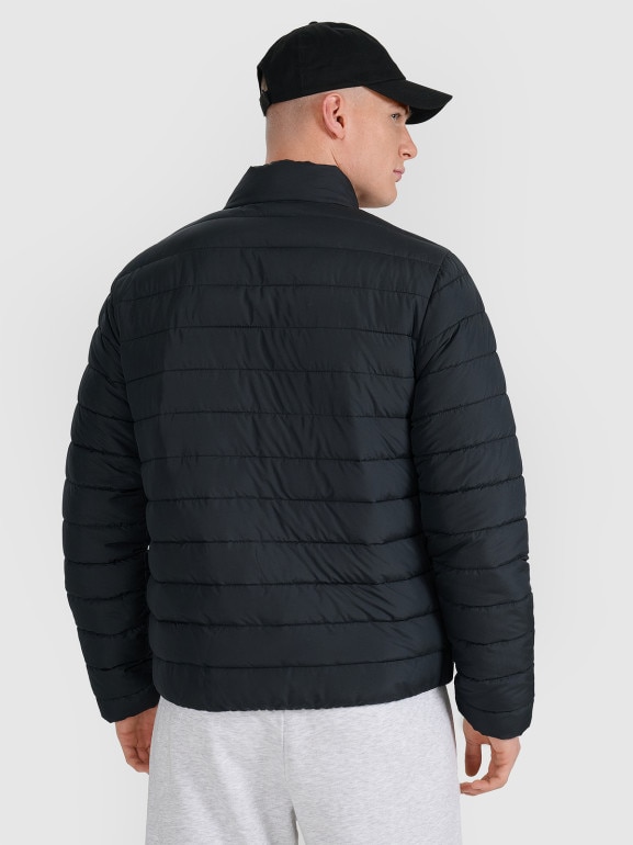 Męska kurtka puchowa pikowana 4F 4FWAW25TDJAM597 - czarna