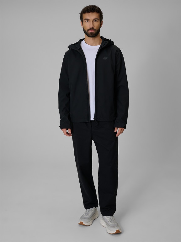 Męska kurtka softshell 4F 4FRSS26TSOFM624 - czarna