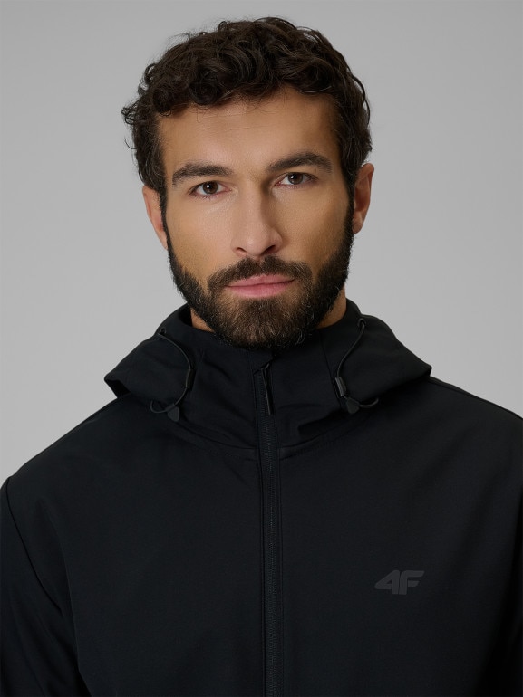 Męska kurtka softshell 4F 4FRSS26TSOFM624 - czarna