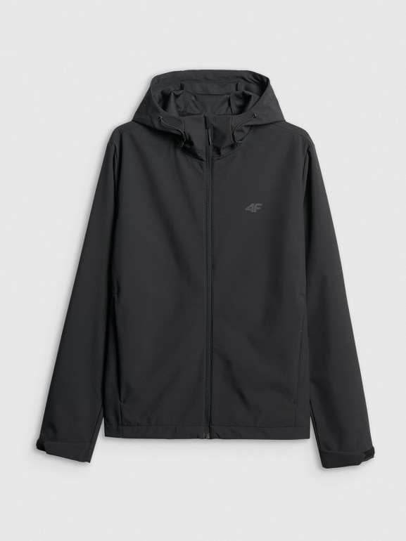 Męska kurtka softshell 4F 4FRSS26TSOFM624 - czarna