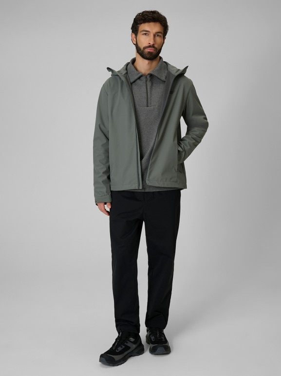 Męska kurtka softshell 4F 4FRSS26TSOFM624 - zielona