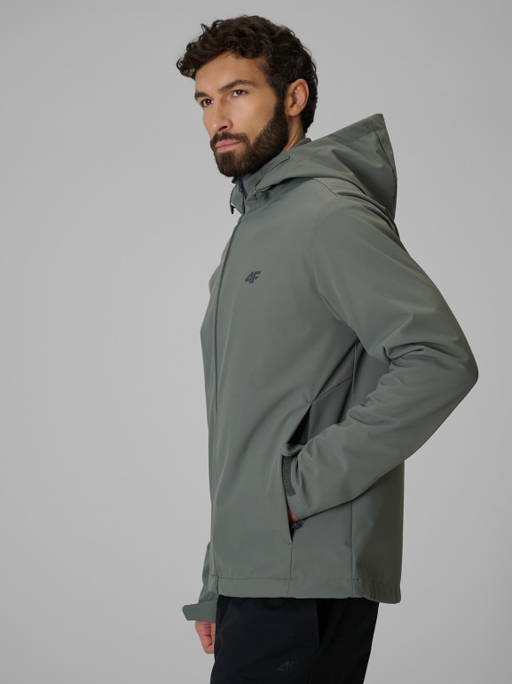 Męska kurtka softshell 4F 4FRSS26TSOFM624 - zielona