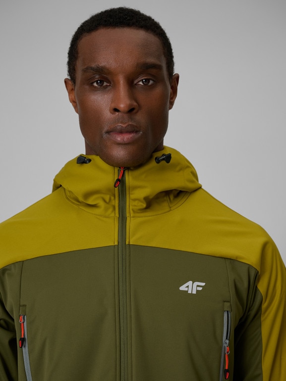 Męska kurtka trekkingowa 4F 4FWSS26TSOFM540 - khaki