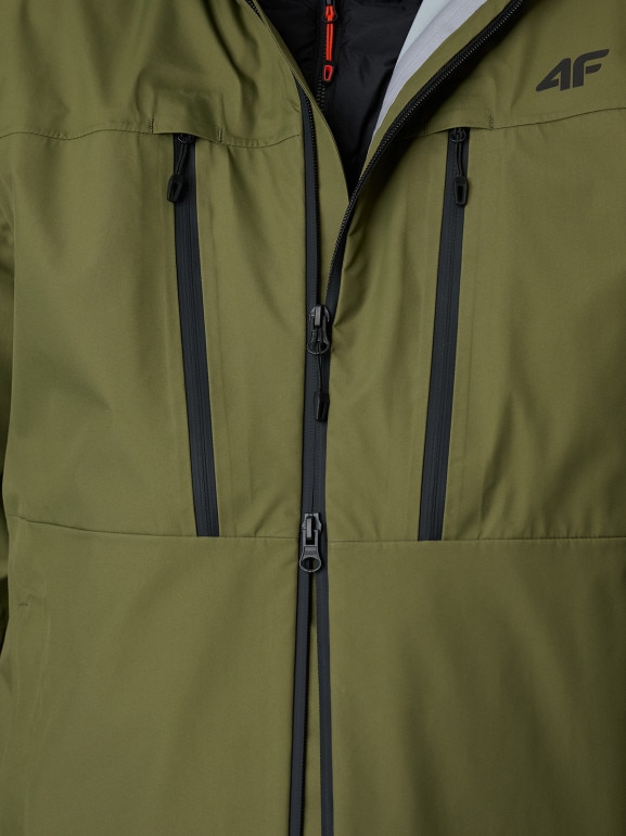 Męska kurtka trekkingowa 4F PRO 4FWSS26TTJAM1101 - khaki