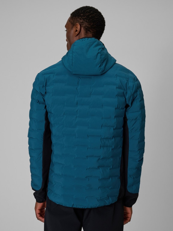 Męska kurtka trekkingowa puchowa 4F 4FRSS26TDJAM0961 - granatowa