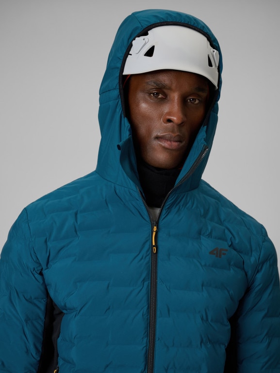 Męska kurtka trekkingowa puchowa 4F 4FRSS26TDJAM0961 - granatowa