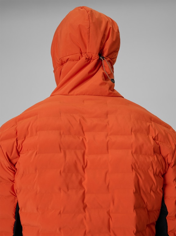 Męska kurtka trekkingowa puchowa 4F 4FRSS26TDJAM0961 - pomarańczowa