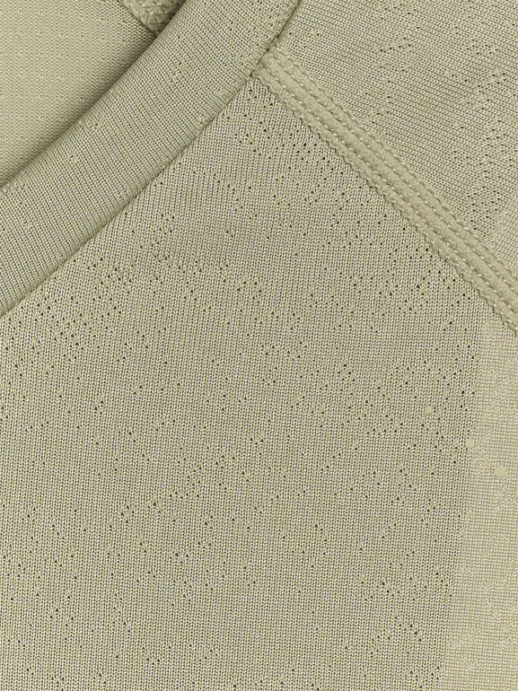 Męski longsleeve do biegania 4F 4FWAW25TFLOM413 - oliwkowy