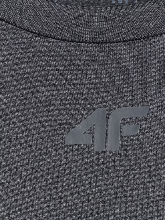 Męski longsleeve treningowy 4F 4FWMM00TFLOM507 - szary