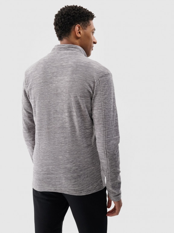 Męski polar rozpinany bez kaptura 4F NOSH4-PLM001B - szary