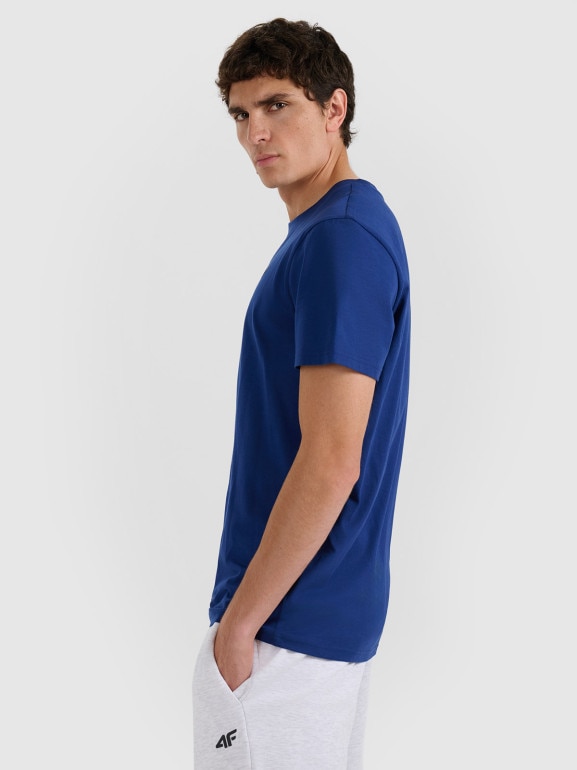 Męski t-shirt basic (2-pak) 4F 4FRMM00TTSHM2705 - multikolor