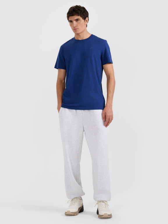 Męski t-shirt basic (2-pak) 4F 4FRMM00TTSHM2705 - multikolor