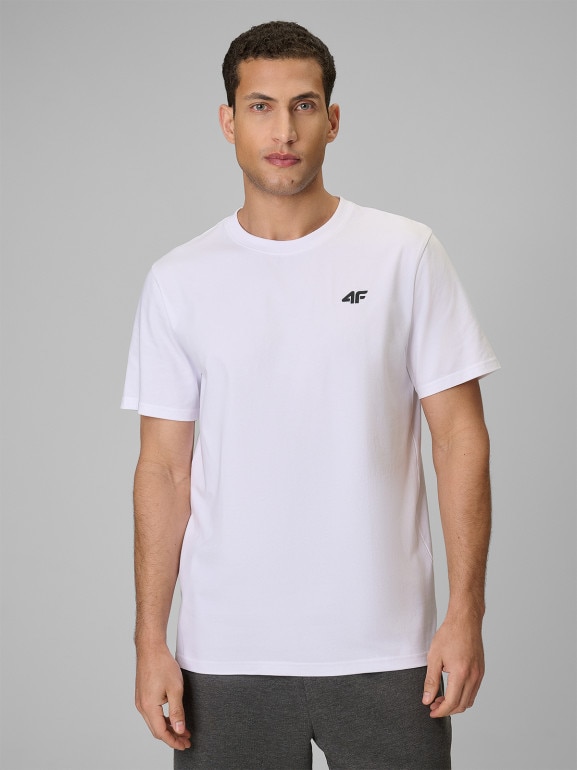 Męski t-shirt bez nadruku (2-pack) 4F 4FRSS26TTSHM4226 - multikolor