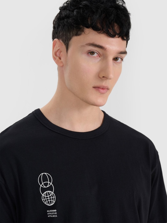 Męski t-shirt oversize 4F 4FRSS25TTSHM2652 - czarny