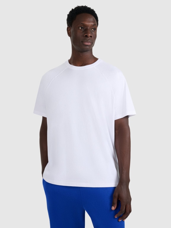 Męski t-shirt oversize 4F 4FWAW25TTSHM2360 - biały