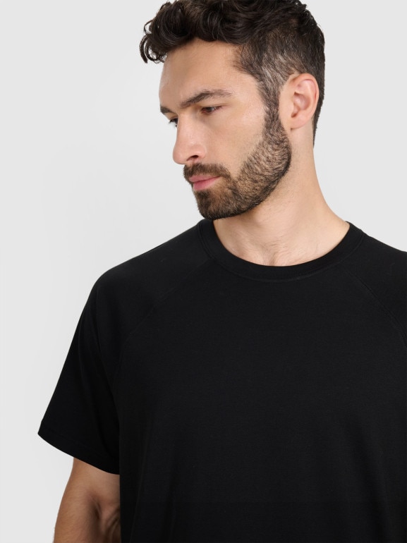 Męski t-shirt oversize 4F 4FWAW25TTSHM2360 - czarny