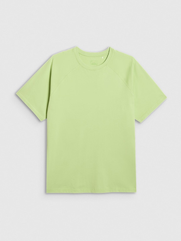 Męski t-shirt oversize 4F 4FWAW25TTSHM2360 - zielony