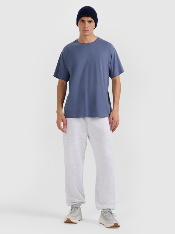 Męski t-shirt oversize 4F 4FWAW25TTSHM2360 - niebieski