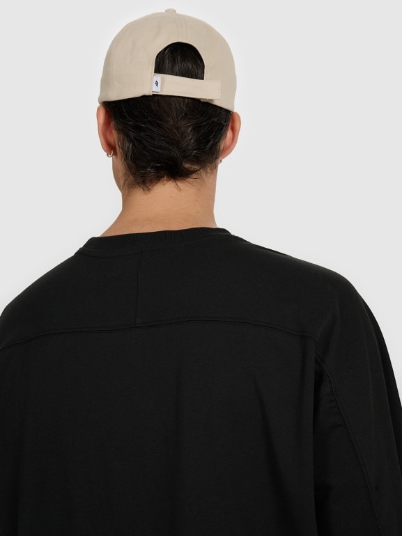 Męski t-shirt oversize z nadrukiem 4F 4FWAW25TTSHM2401 - czarny