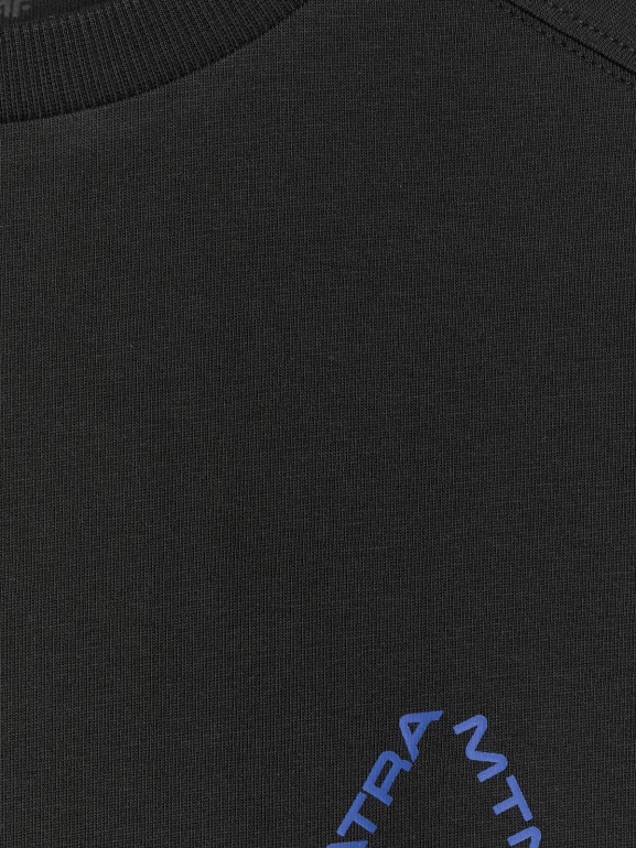 Męski t-shirt oversize z nadrukiem 4F 4FWAW25TTSHM2401 - czarny