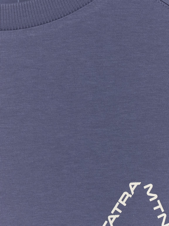 Męski t-shirt oversize z nadrukiem 4F 4FWAW25TTSHM2401 - niebieski