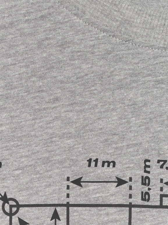 Męski t-shirt z nadrukiem 4F 4FRAW25TTSHM3257 - szary