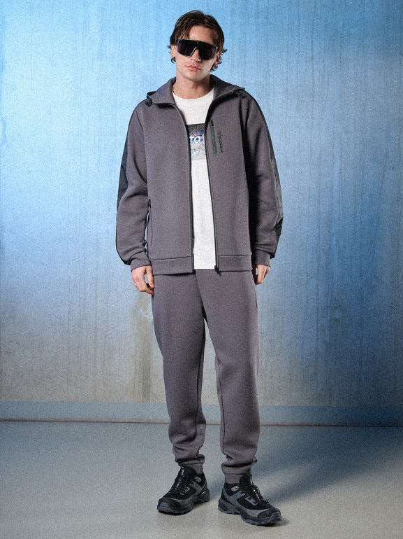 Męski t-shirt z nadrukiem 4F 4FRSS26TTSHM3658 - biały