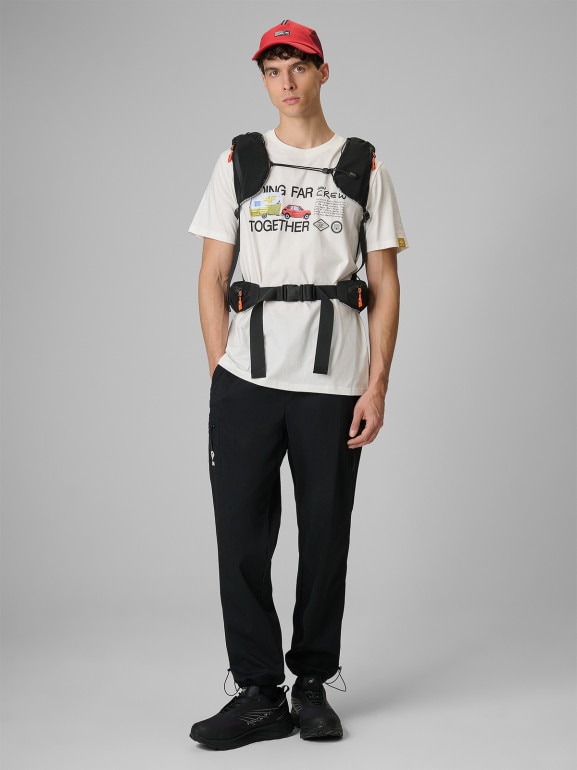 Męski t-shirt z nadrukiem 4F 4FRSS26TTSHM3810 - biały