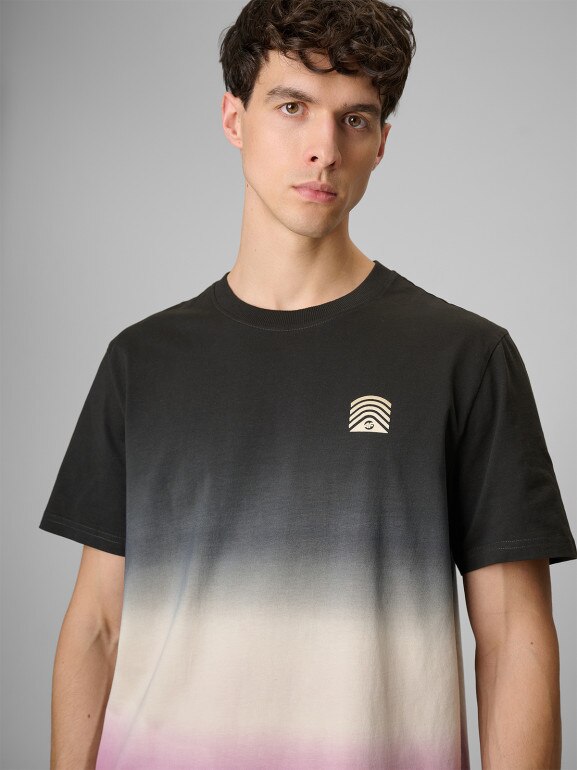 Męski t-shirt z nadrukiem 4F 4FRSS26TTSHM3815 - multikolor