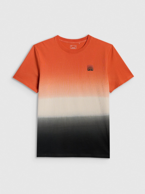 Męski t-shirt z nadrukiem 4F 4FRSS26TTSHM3815 - multikolor