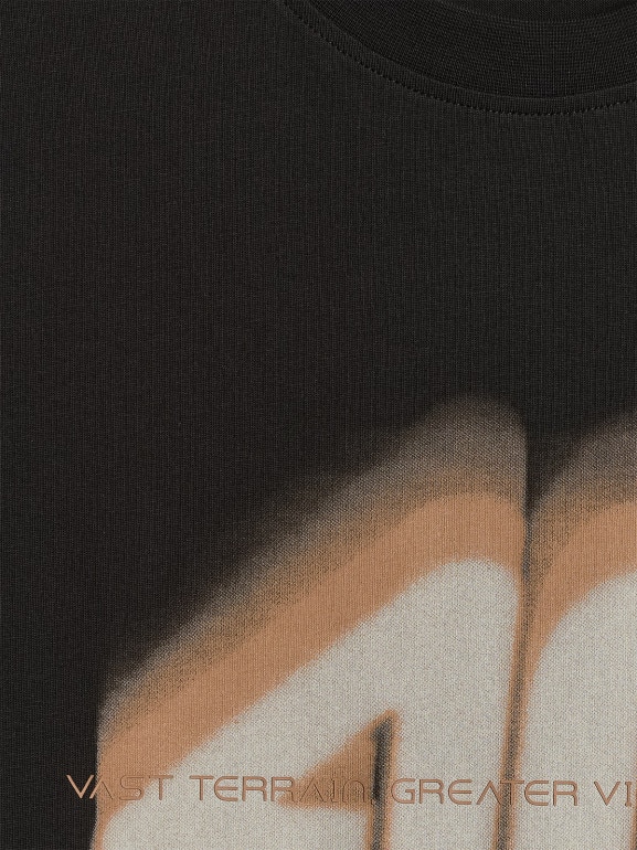 Męski t-shirt z nadrukiem 4F 4FRSS26TTSHM4228 - czarny