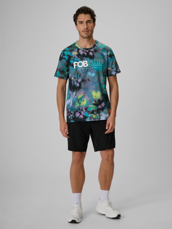 Męski t-shirt z nadrukiem 4F 4FRSS26TTSHM4267 - multikolor