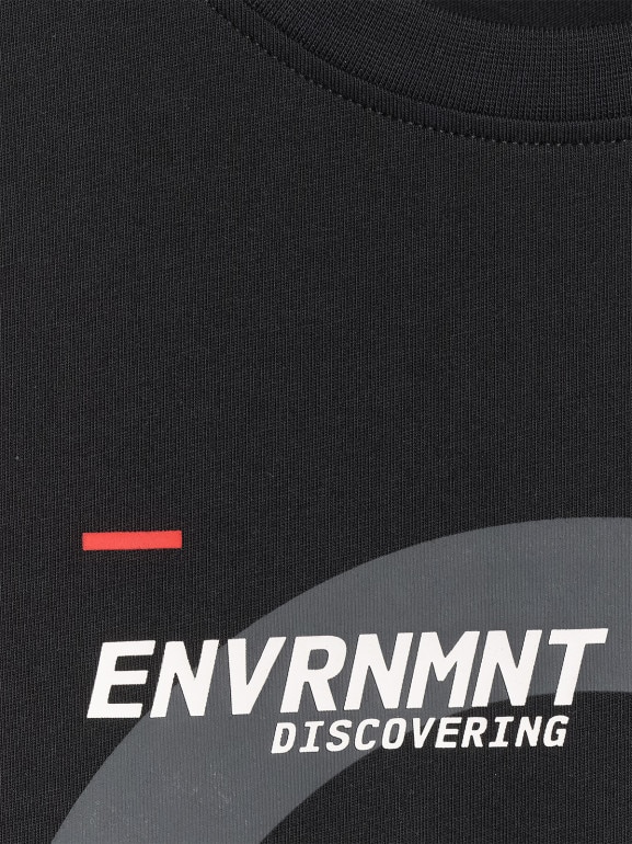 Męski t-shirt z nadrukiem 4F 4FWAW25TTSHM3120 - czarny