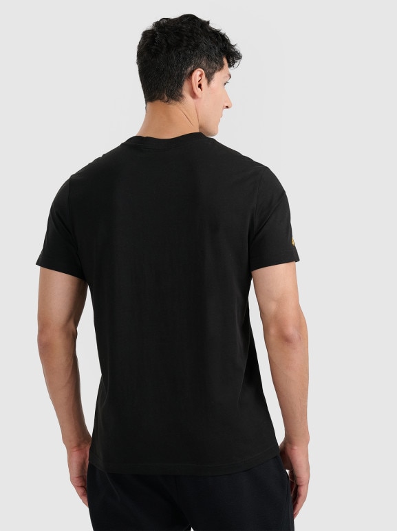 Męski t-shirt z nadrukiem 4F 4FWAW25TTSHM3122 - czarny