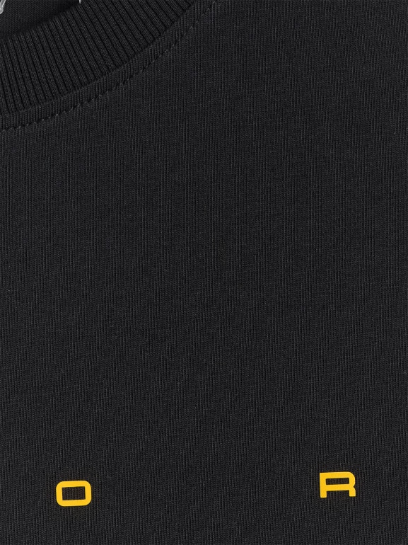 Męski t-shirt z nadrukiem 4F 4FWSS26TTSHM2661 - czarny