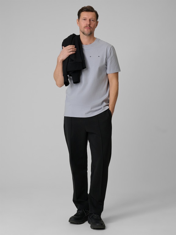 Męski t-shirt z nadrukiem 4F 4FWSS26TTSHM2661 - szary