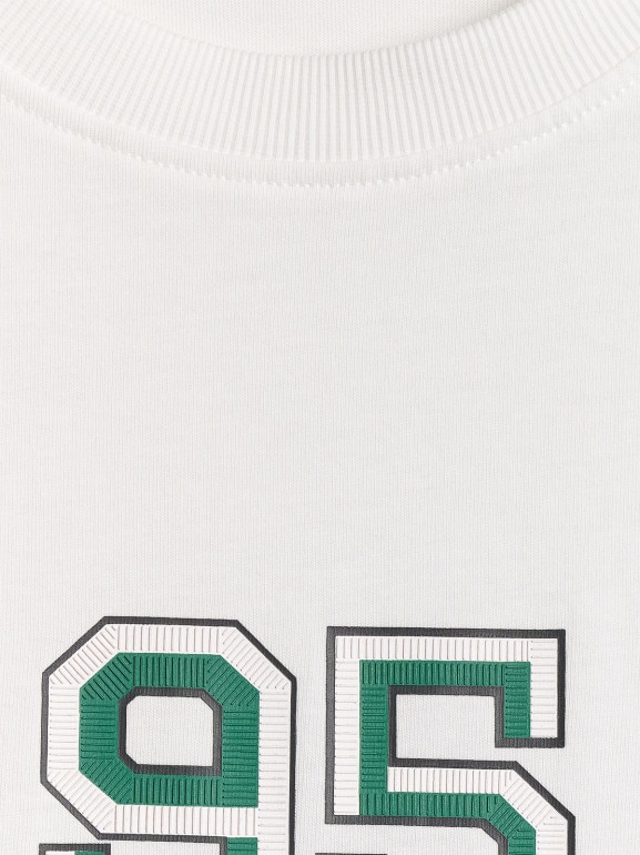 Męski t-shirt z nadrukiem 4F 4FWSS26TTSHM3323 - biały