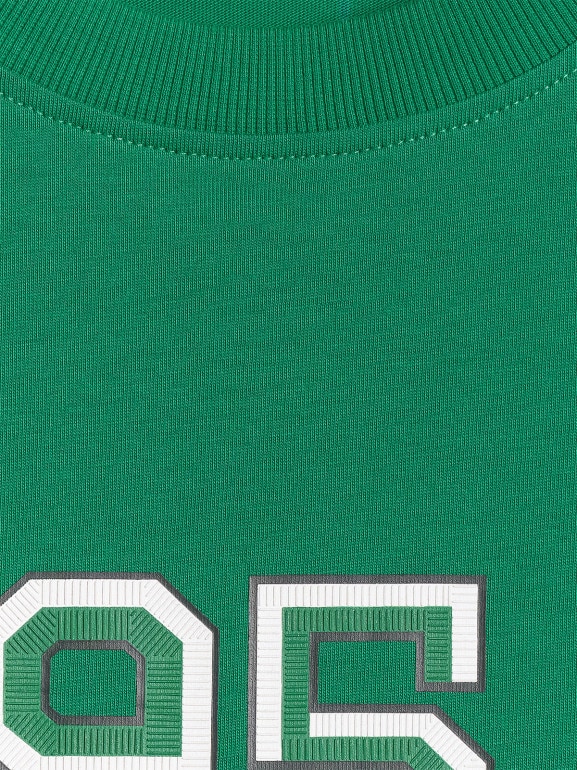 Męski t-shirt z nadrukiem 4F 4FWSS26TTSHM3323 - zielony