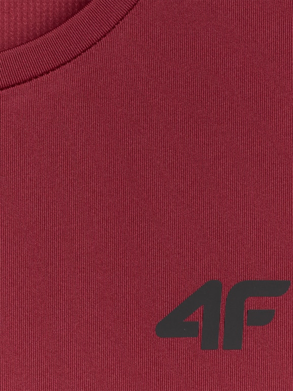 Męski tank top treningowy 4F 4FWAW25TFSLM574 - czerwony