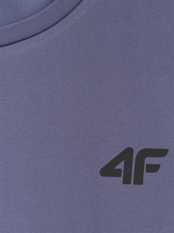 Męski tank top treningowy 4F 4FWAW25TFSLM574 - niebieski