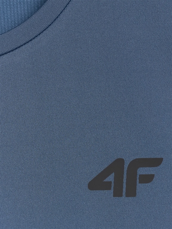 Męski tank top treningowy 4F 4FWAW25TFSLM574 - niebieski