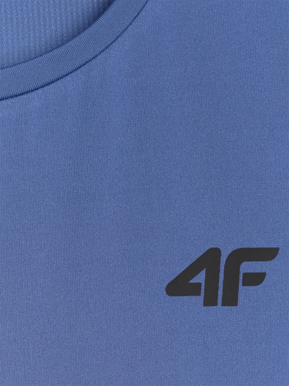Męski tank top treningowy 4F 4FWAW25TFSLM574 - niebieski