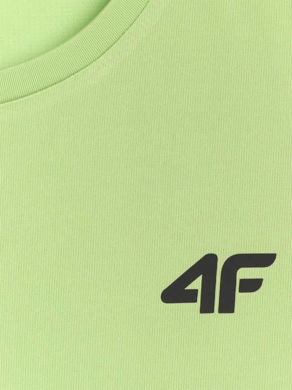 Męski tank top treningowy 4F 4FWAW25TFSLM574 - zielony