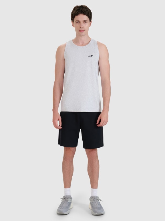 Męski top regular 4F 4FWMM00TSLEM126 - szary