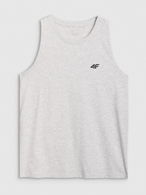Męski top regular 4F 4FWMM00TSLEM126 - szary