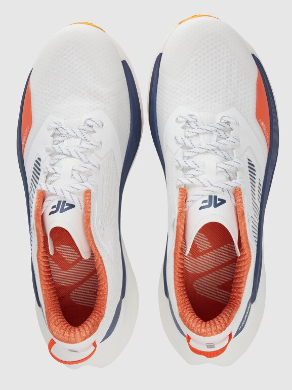 Męskie buty do biegania 4F Flow Run 1.0 4FRSS25FSPOM160 - białe