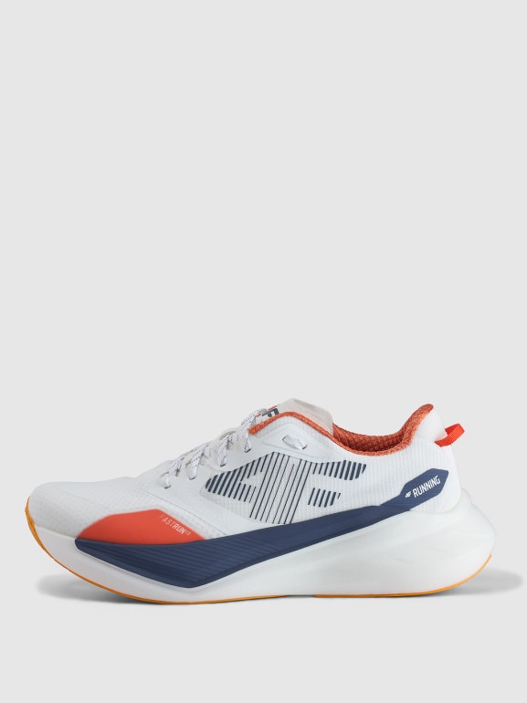 Męskie buty do biegania 4F Flow Run 1.0 4FRSS25FSPOM160 - białe